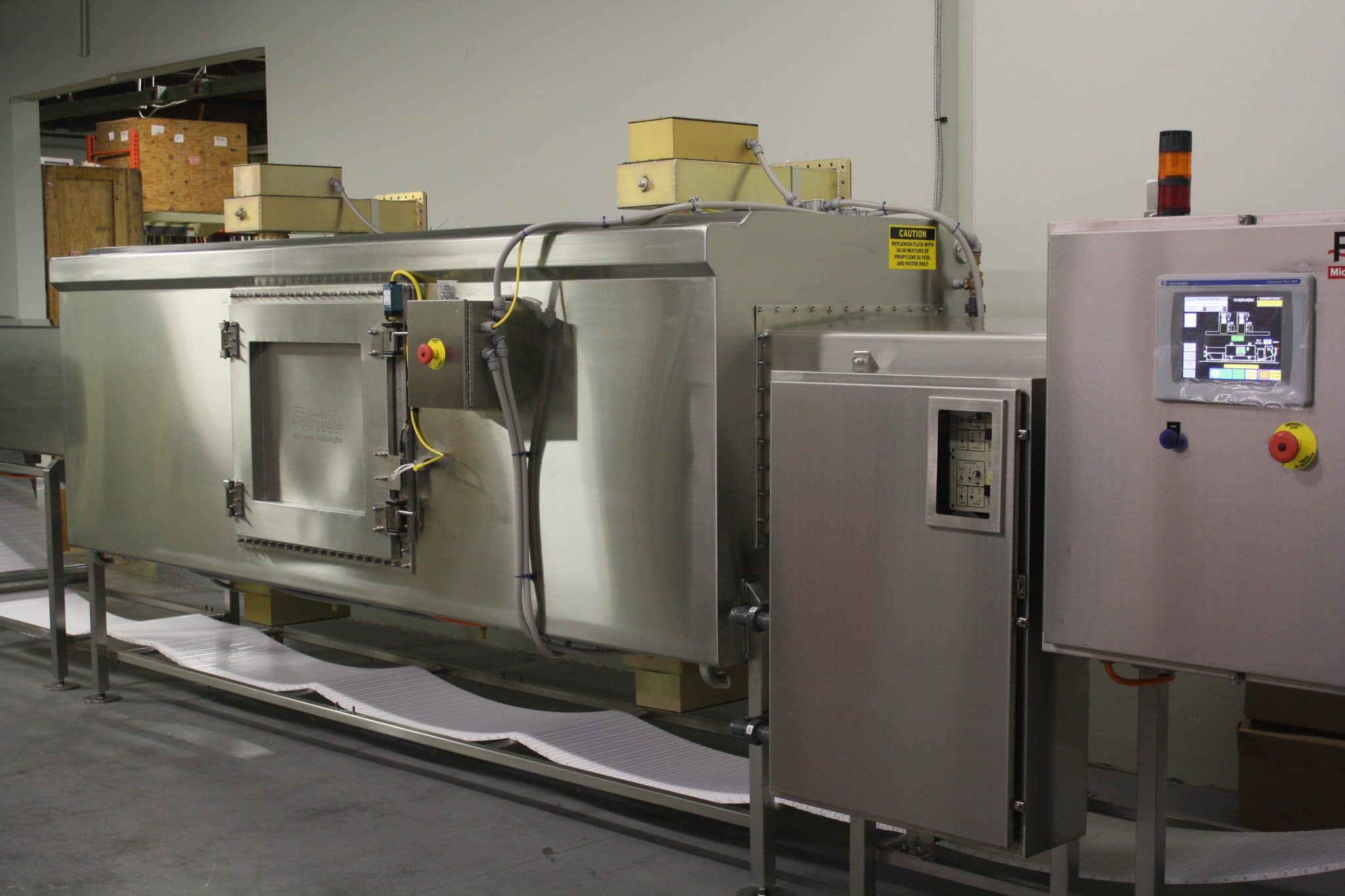 Continuous Tempering Tunnel MIP 12 Industrial Microwave Systems